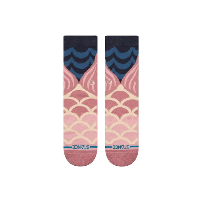 Cotton Crew Socks Make A Splash 8211 Dustyrose Kids Stance Kids