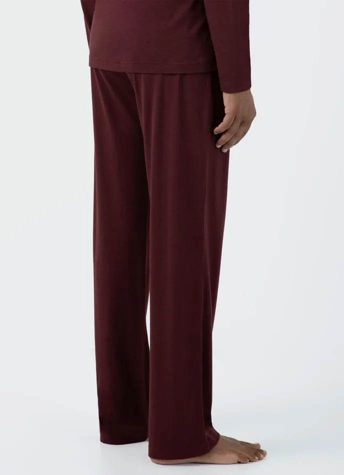 Cotton Modal Lounge Pant Maroon Men SUNSPEL Loungewear and Sleepwear