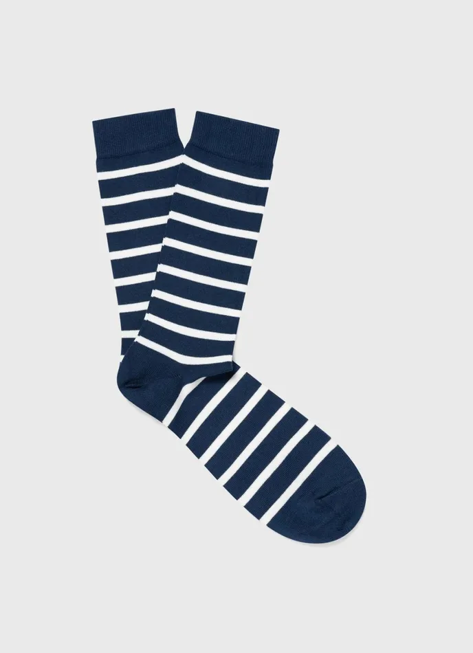 Cotton Socks Coastecru Breton Stripe Men SUNSPEL Socks