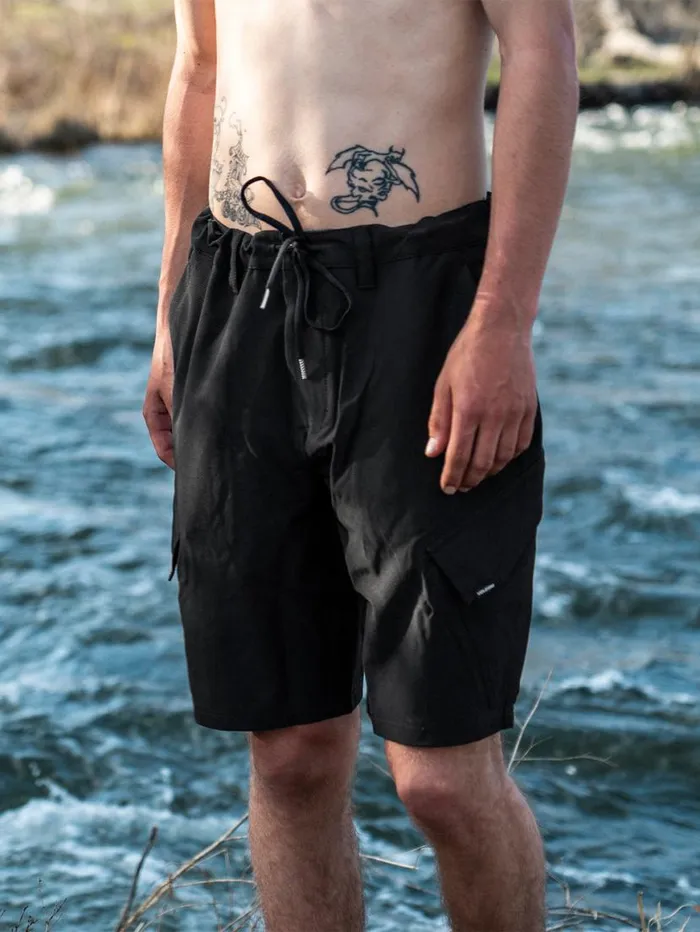 Country Days Hybrid Shorts 8211 Black Mens Volcom Hiking