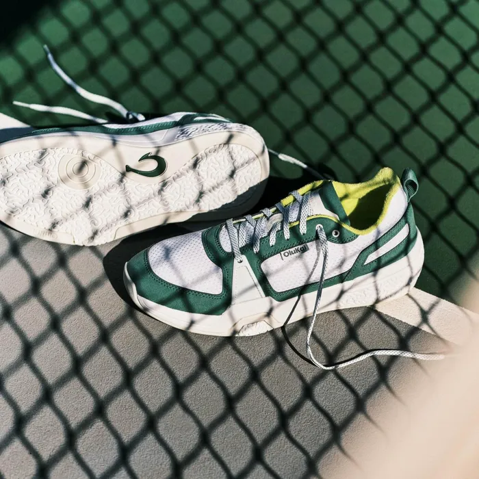 Court Men Olukai Anau Pickleball Shoes 8211 Bright White Leaf