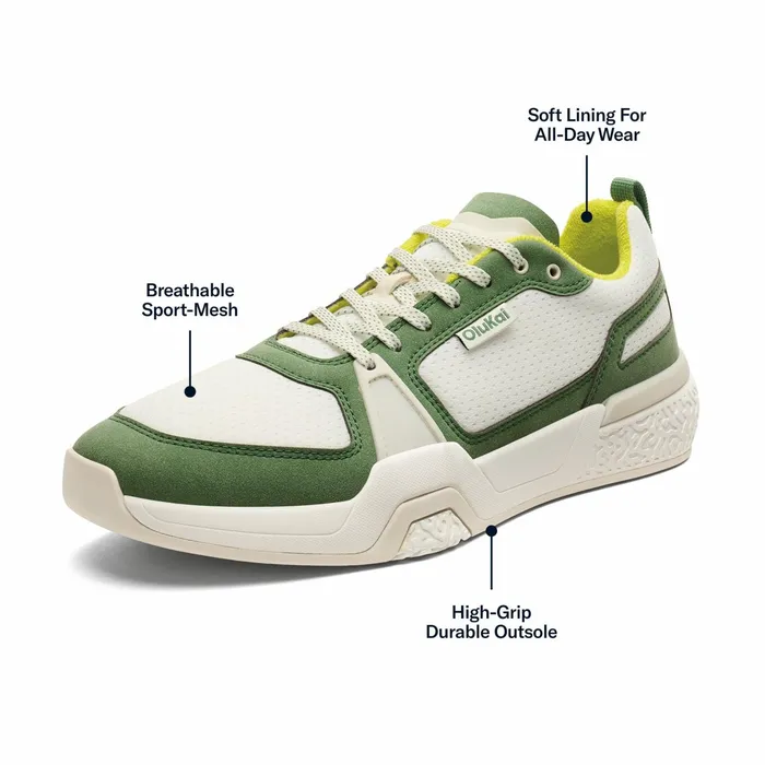 Court Men Olukai Anau Pickleball Shoes 8211 Bright White Leaf