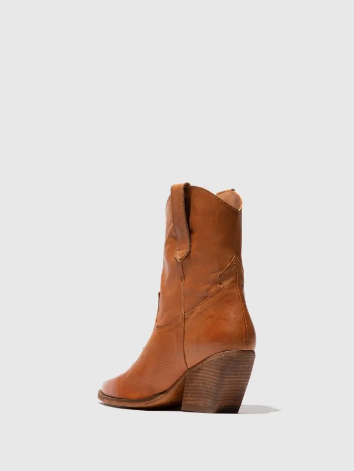 Cowboy Ankle Boots WOFY093FLY CAMEL Women Fly London Ankle Boots