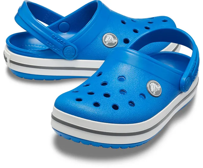 Crocs Kids Crocband Clog Bright Cobalt Charcoal GirlsBoys Clogs
