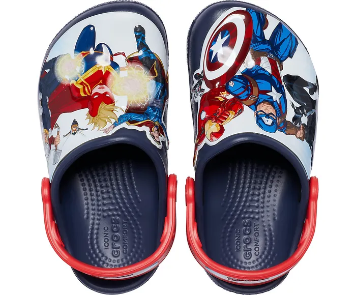 Crocs Kids Crocs Fun Lab Avengers Patch Clog Navy GirlsBoys Clogs