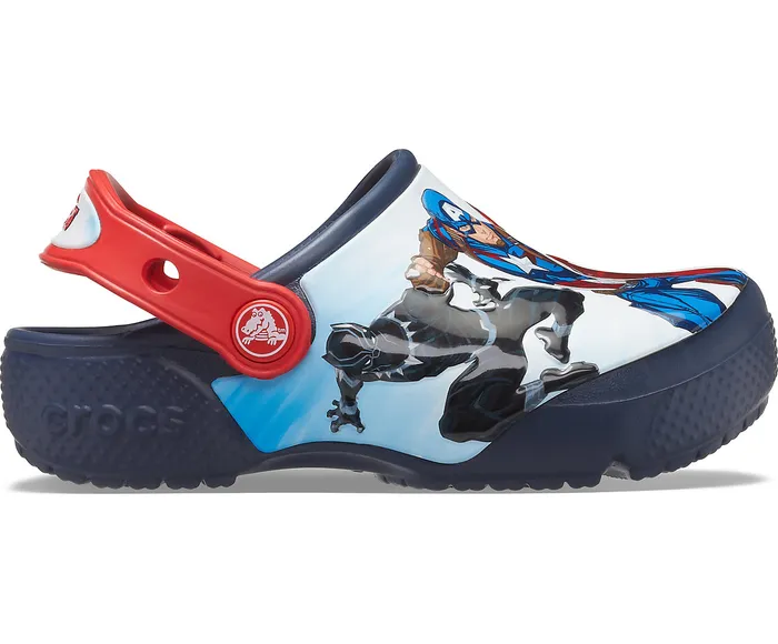 Crocs Kids Crocs Fun Lab Avengers Patch Clog Navy GirlsBoys Clogs