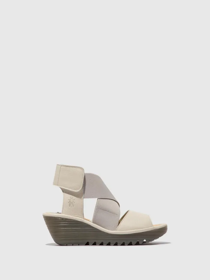 Crossover Sandals YUBA385FLY OFFWHITE Women Fly London Sandals