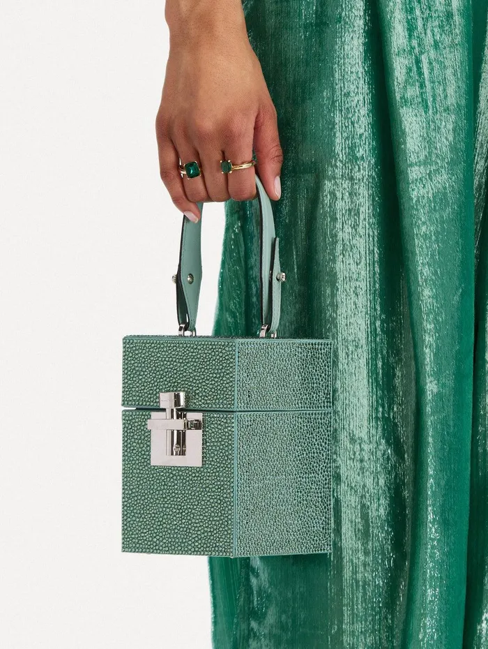 Crystal Pav Alibi Top Handle Bag Sage Women Oscar De La Renta Handbags Crystal Pav Alibi Top Handle Bag Sage Women Oscar De La Renta Handbags