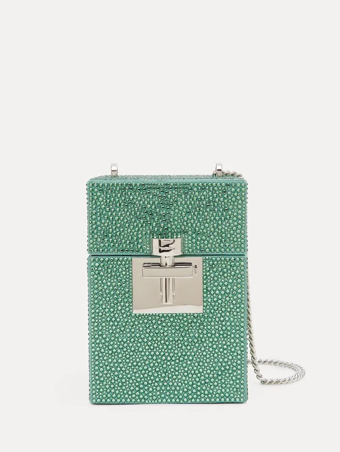 Crystal Pav Alibi Top Handle Bag Sage Women Oscar De La Renta Handbags Crystal Pav Alibi Top Handle Bag Sage Women Oscar De La Renta Handbags