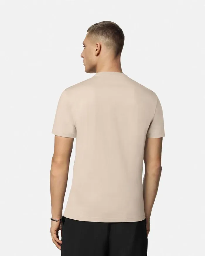 Crystal Starfish Blason TShirt Beige Men Versace TShirts and Polos