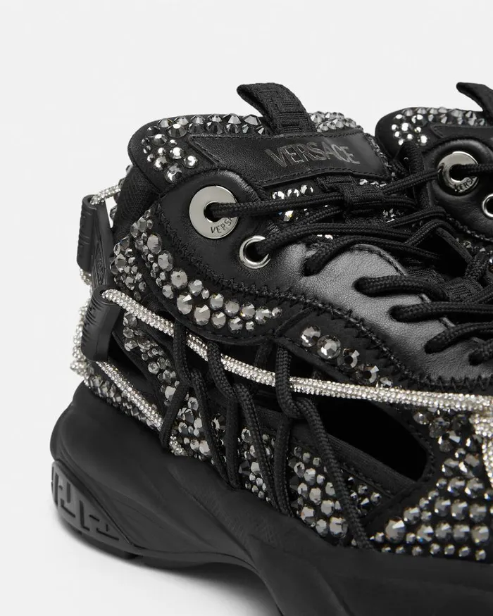 Crystal Versace Mercury MVS01 Trainers Black Men Versace Sneakers