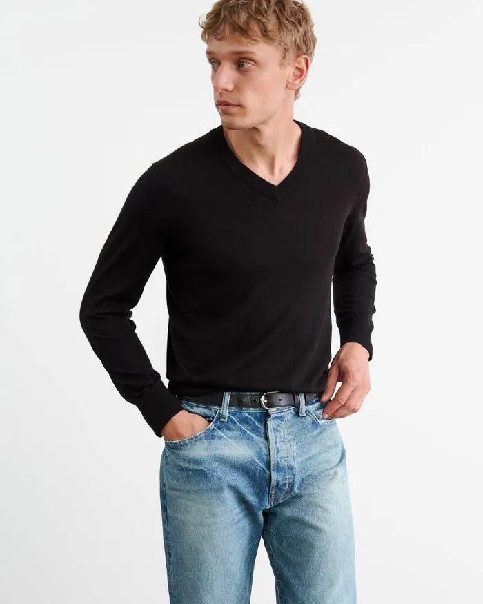 DAX SWEATER Black Men Nili Lotan Sweaters