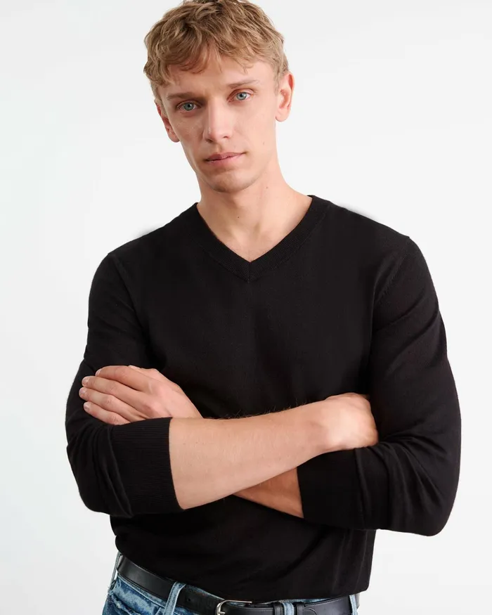 DAX SWEATER Black Men Nili Lotan Sweaters
