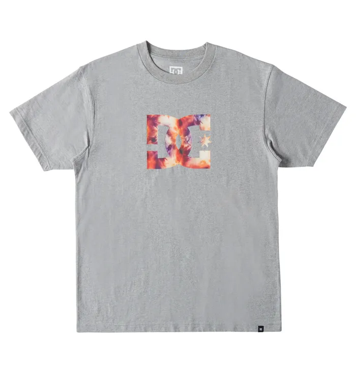 DC Shoes TShirts Men DC Star Fill Heritage TShirt heather greywarm ice dye