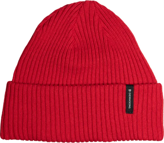 Delmar Beanie Pomme Red WomenMen Didriksons Hats and Caps