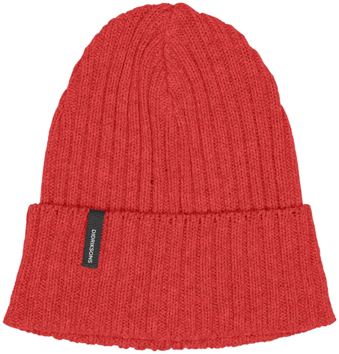 Delmar Beanie Pomme Red WomenMen Didriksons Hats and Caps