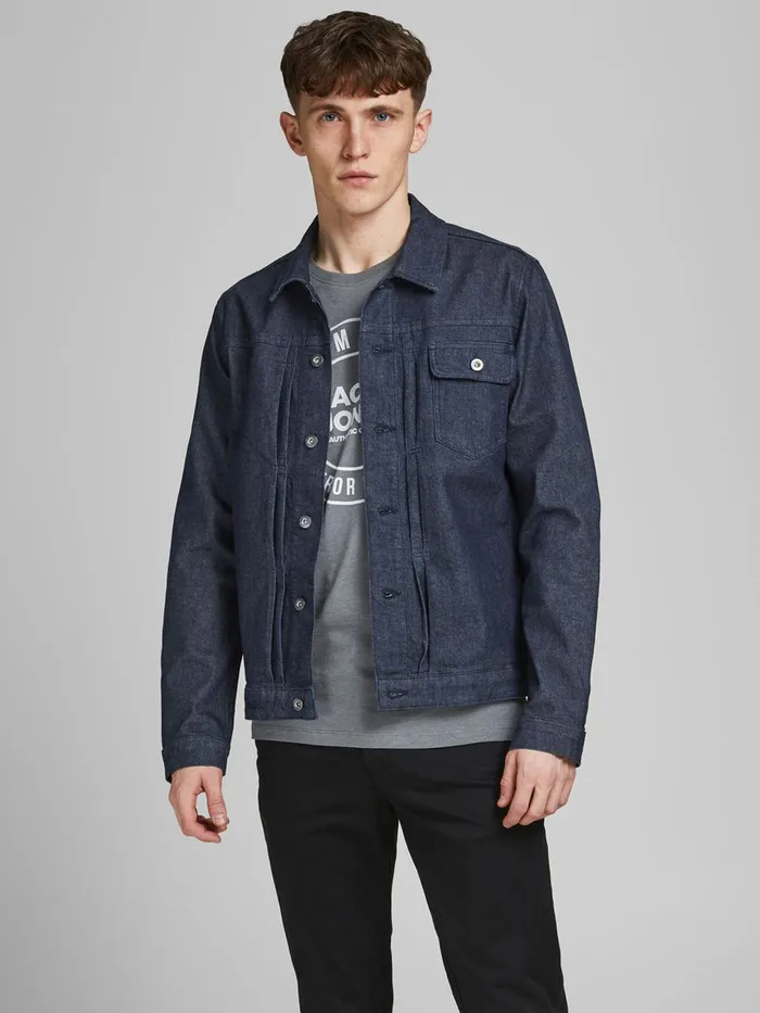 Denim Jackets JACK and JONES Mens JACK CJ 339 DENIM JACKET Blue Blue Denim