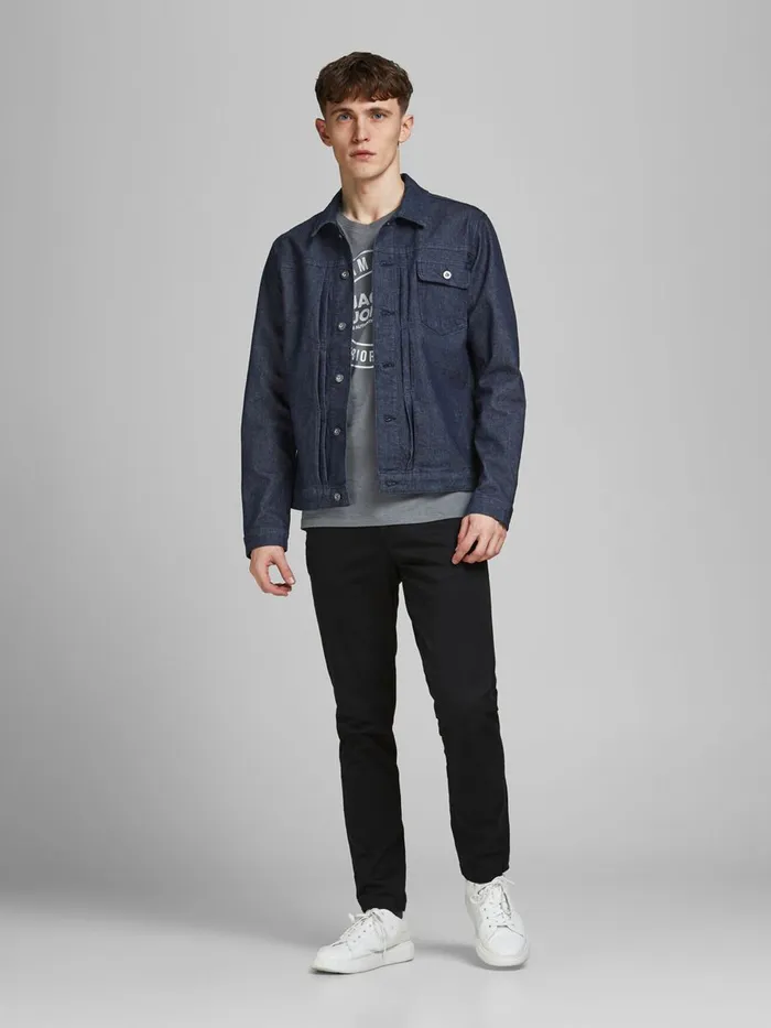 Denim Jackets JACK and JONES Mens JACK CJ 339 DENIM JACKET Blue Blue Denim