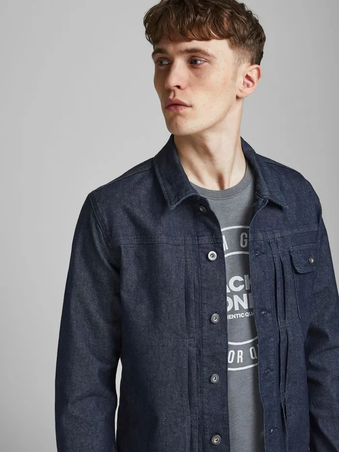 Denim Jackets JACK and JONES Mens JACK CJ 339 DENIM JACKET Blue Blue Denim