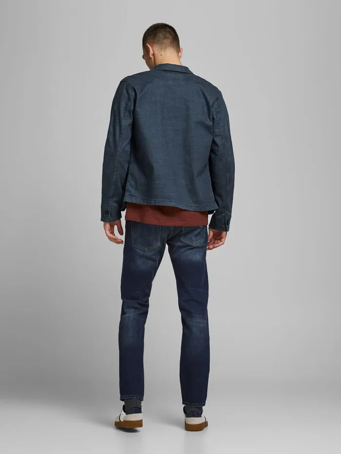 Denim Jackets JACK and JONES Mens LUCAS RECYCLED COTTON DENIM JACKET Blue Blue Denim