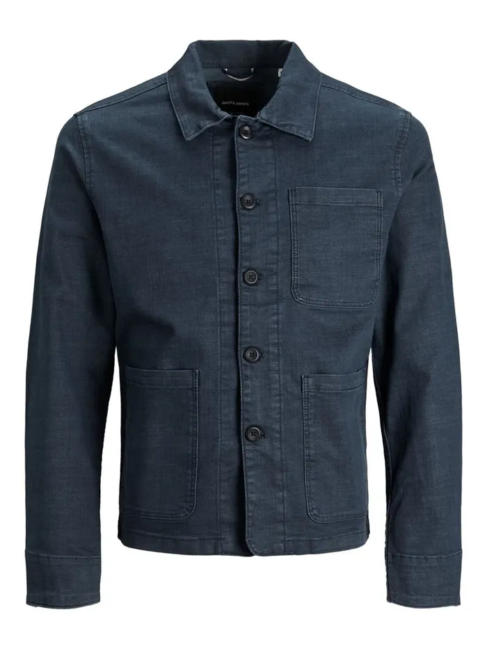 Denim Jackets JACK and JONES Mens LUCAS RECYCLED COTTON DENIM JACKET Blue Blue Denim