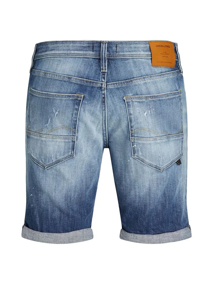 Denim Shorts JACK and JONES Mens RICK FOX GE 740 DENIM SHORTS Blue Blue Denim Gift 4 You