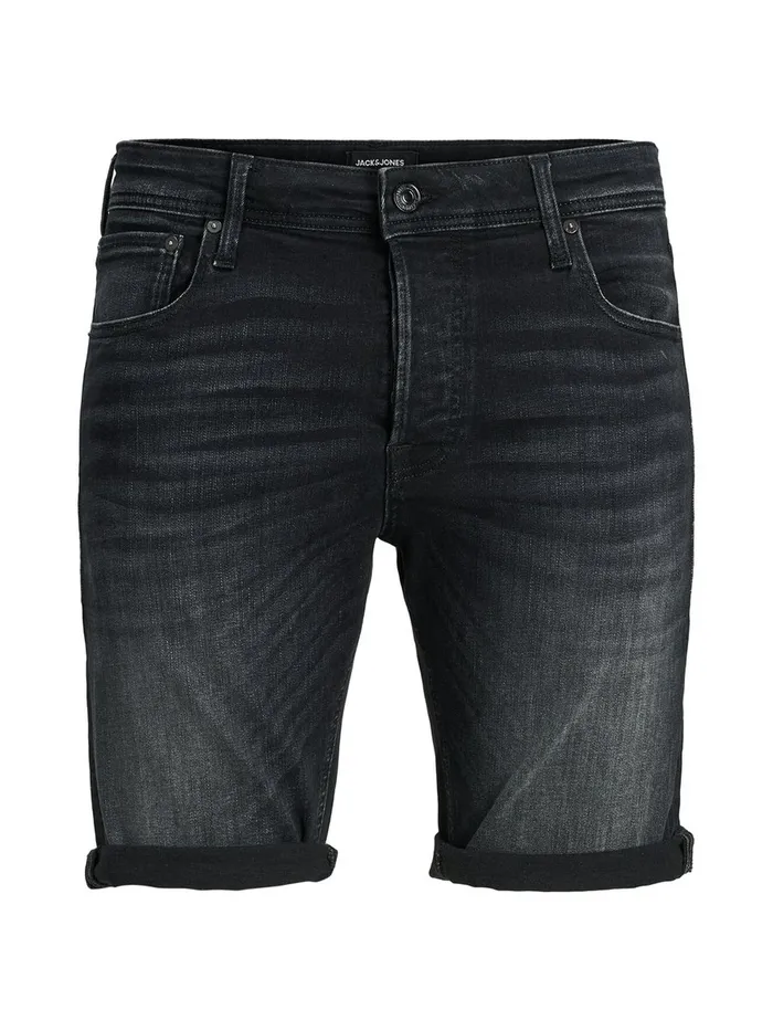 Denim Shorts JACK and JONES Mens RICK ORG JJ 557 50SPS DENIM SHORTS Black Black Denim Gift 4 You