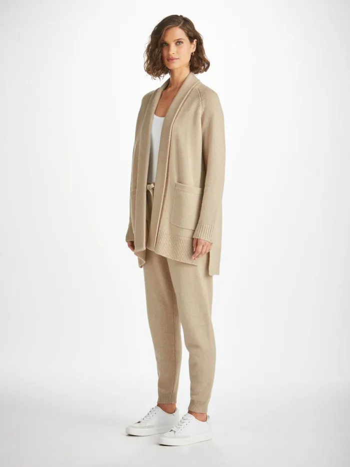 Derek Rose Cashmere Cardigans Women Cardigan Nina Cashmere Fawn