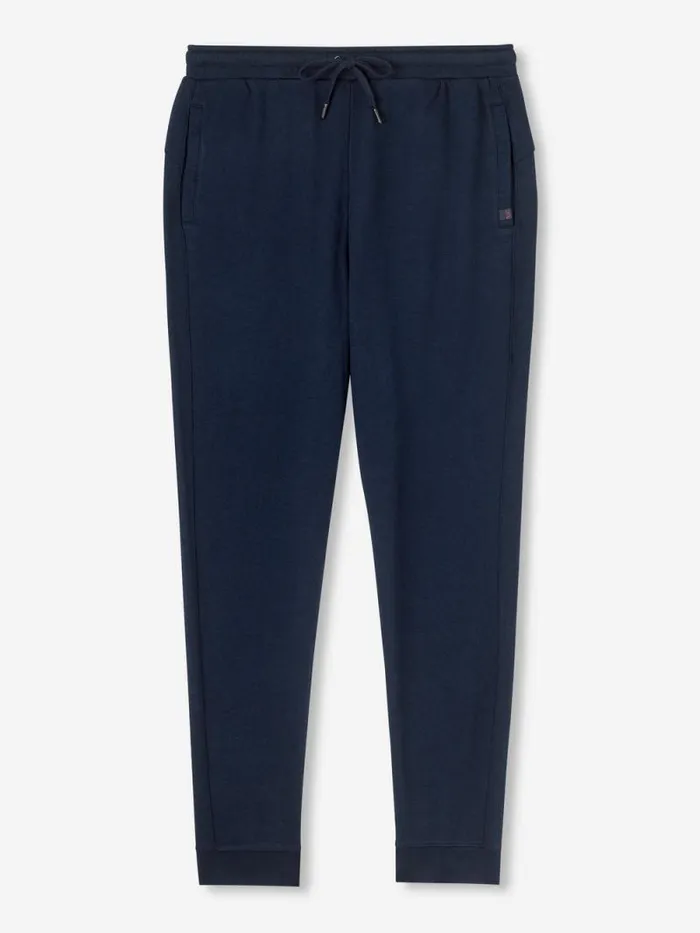 Derek Rose Casual Pants Men Sweatpants Quinn Cotton Modal Navy