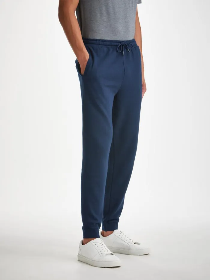 Derek Rose Casual Pants Men Sweatpants Quinn Cotton Modal Navy