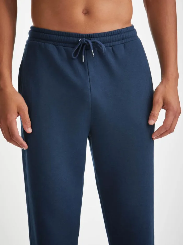 Derek Rose Casual Pants Men Sweatpants Quinn Cotton Modal Navy