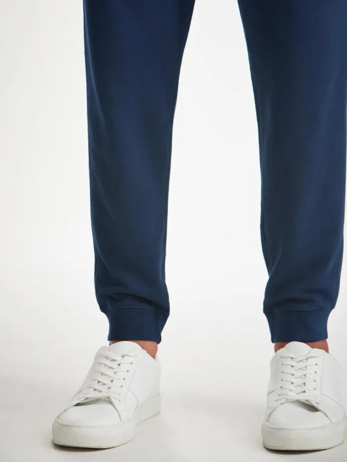 Derek Rose Casual Pants Men Sweatpants Quinn Cotton Modal Navy