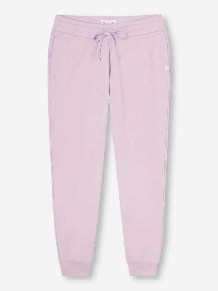 Derek Rose Casual Pants Women Sweatpants Quinn Cotton Modal Lilac