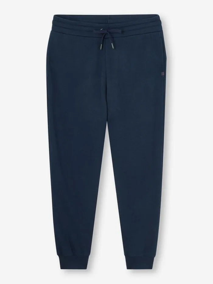 Derek Rose Casual Pants Women Sweatpants Quinn Cotton Modal Stretch Navy