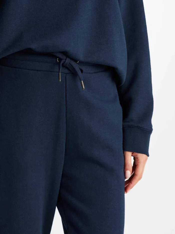 Derek Rose Casual Pants Women Sweatpants Quinn Cotton Modal Stretch Navy