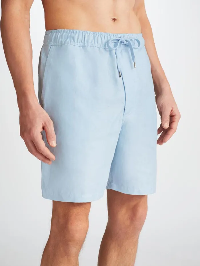 Derek Rose Casual Shorts Men Shorts Sydney 2 Linen Blue