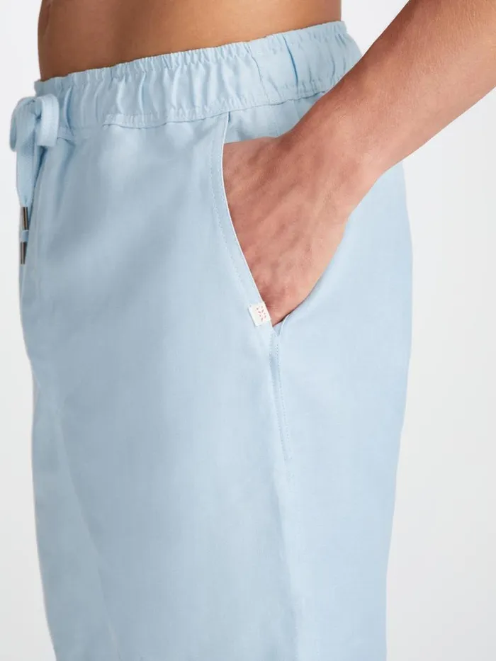 Derek Rose Casual Shorts Men Shorts Sydney 2 Linen Blue