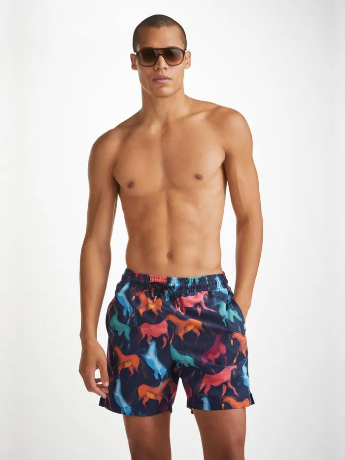 Derek Rose Classic Fit Swim Shorts Men Swim Shorts Maui 59 Multi