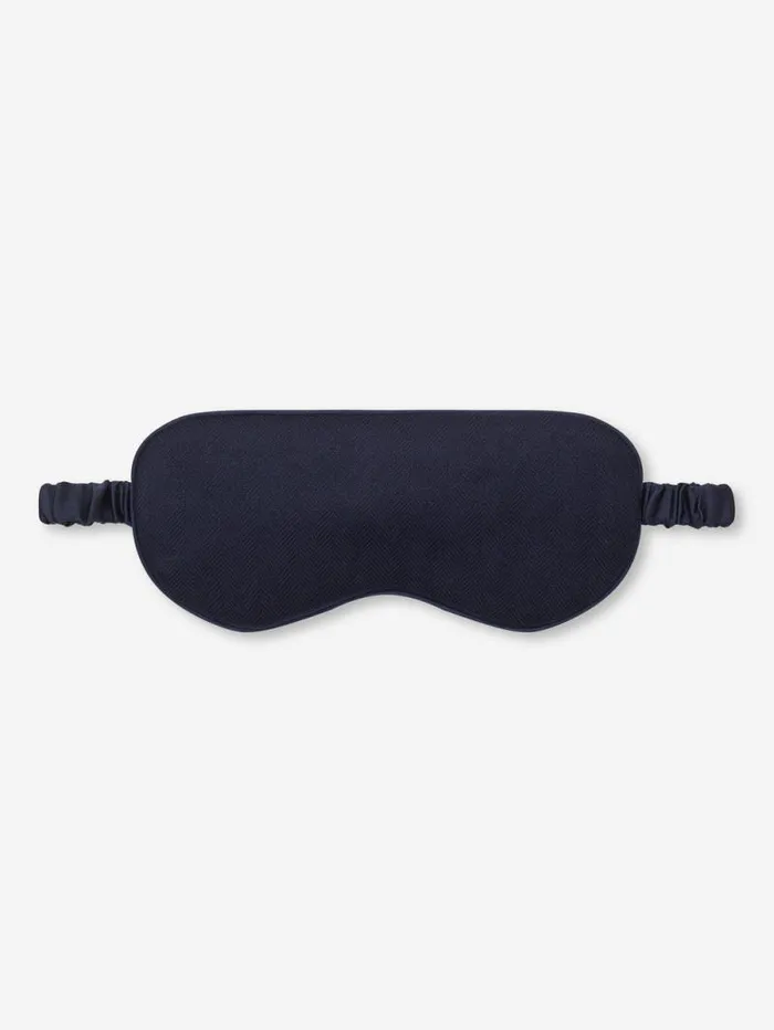 Derek Rose Eye Masks MenWomen Eye Mask Duke Cashmere Navy