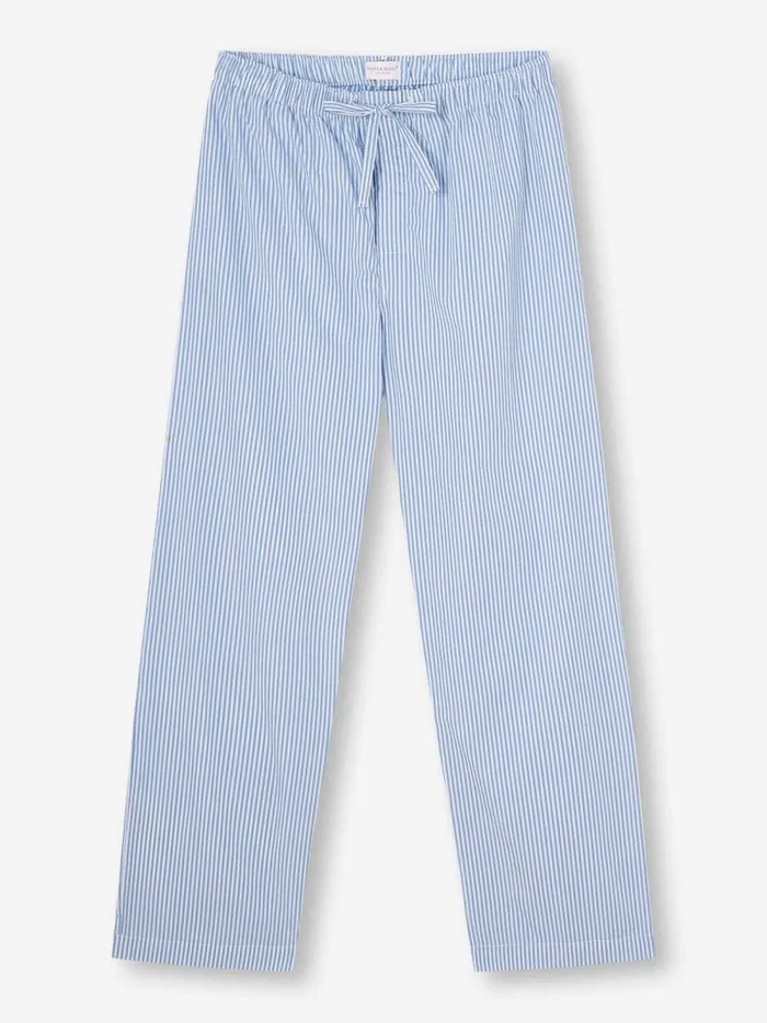 Derek Rose Lounge Pants Men Lounge Pants James Cotton Blue