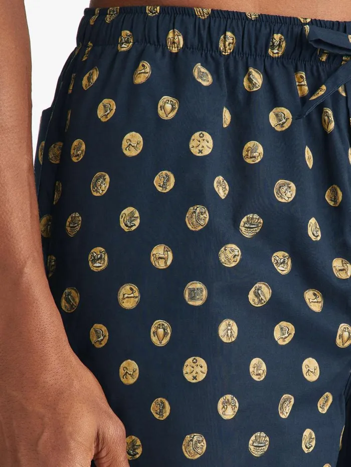 Derek Rose Lounge Shorts Men Lounge Shorts Ledbury 78 Cotton Batiste Navy