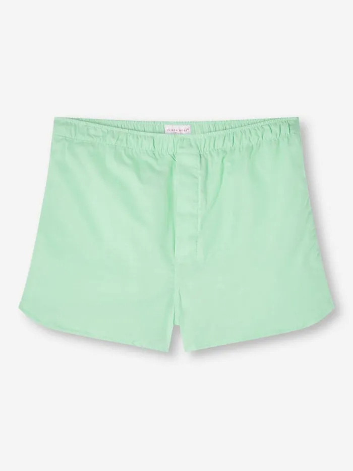 Derek Rose Modern Fit Boxer Shorts Men Modern Fit Boxers Amalfi Cotton Batiste Mint