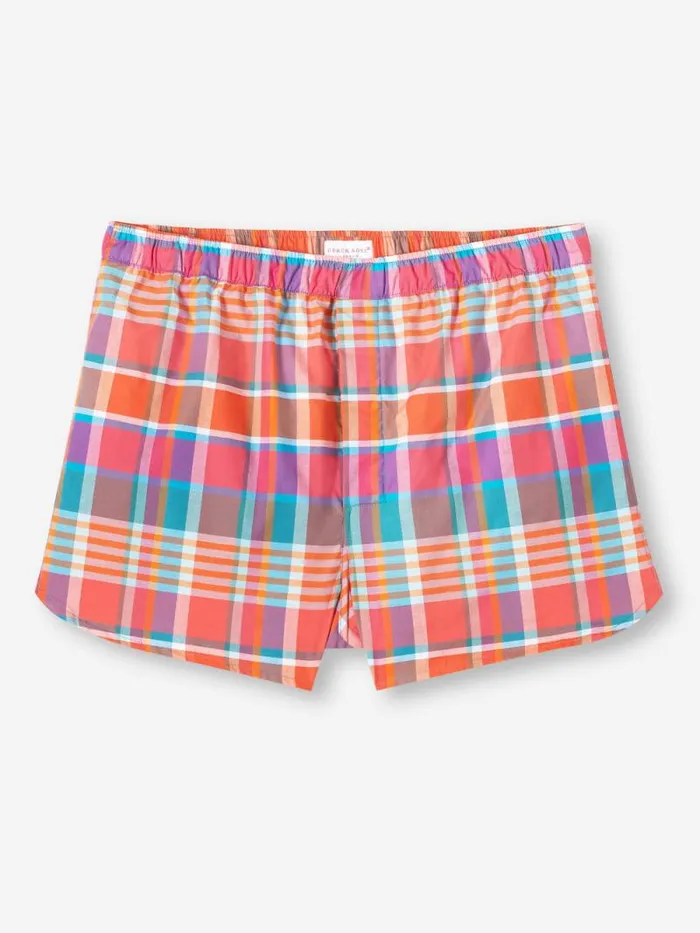 Derek Rose Modern Fit Boxer Shorts Men Modern Fit Boxers Barker 36 Cotton Multi