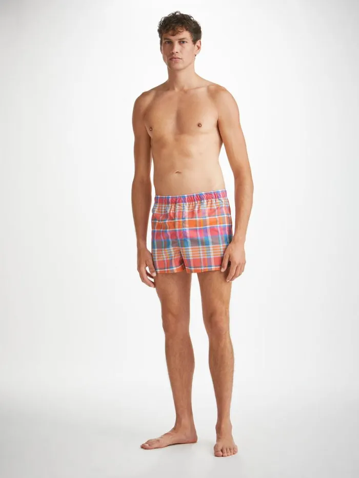 Derek Rose Modern Fit Boxer Shorts Men Modern Fit Boxers Barker 36 Cotton Multi