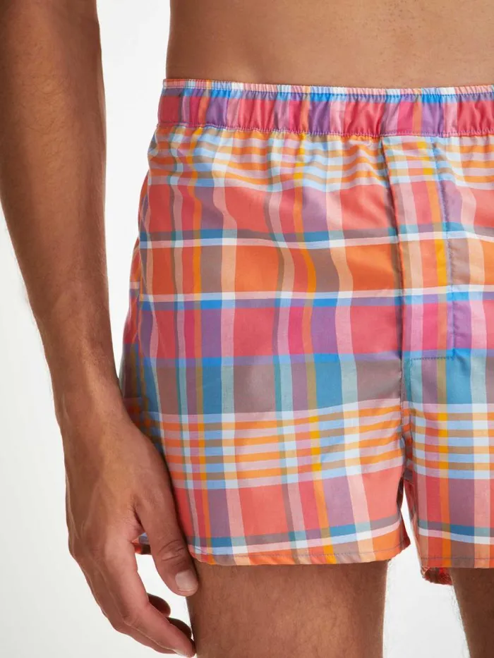 Derek Rose Modern Fit Boxer Shorts Men Modern Fit Boxers Barker 36 Cotton Multi
