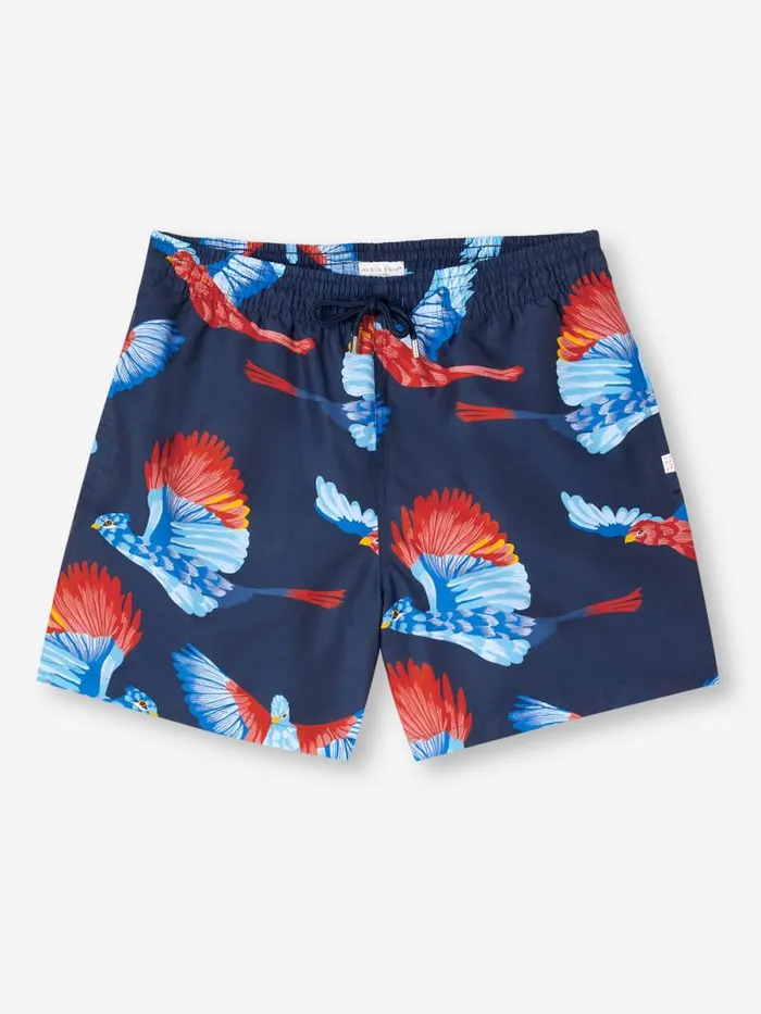 Derek Rose Short Length Swim Shorts Men Swim Shorts Maui 54 Navy