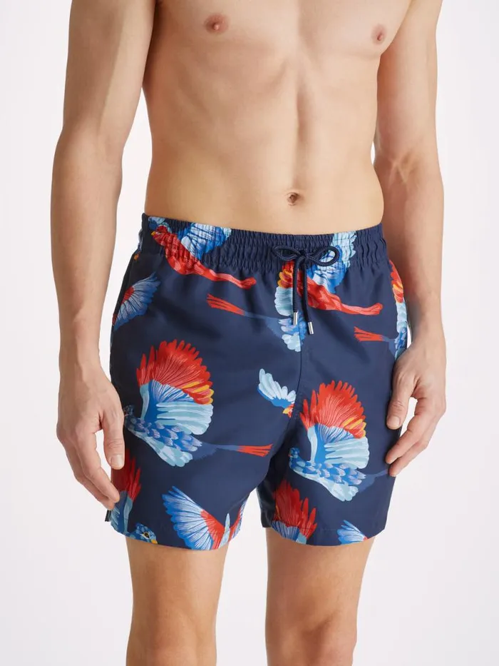 Derek Rose Short Length Swim Shorts Men Swim Shorts Maui 54 Navy