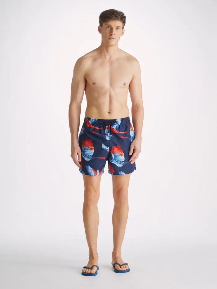 Derek Rose Short Length Swim Shorts Men Swim Shorts Maui 54 Navy