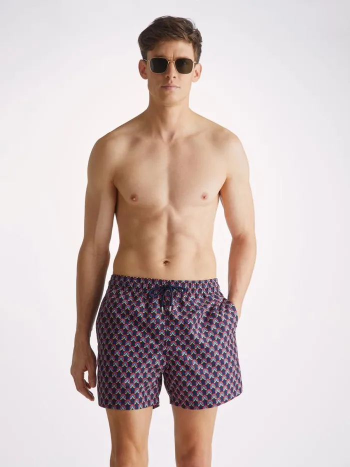 Derek Rose Short Length Swim Shorts Men Swim Shorts Maui 58 Multi