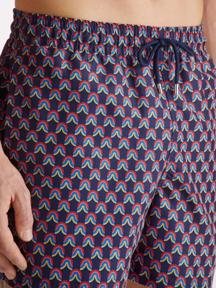 Derek Rose Short Length Swim Shorts Men Swim Shorts Maui 58 Multi